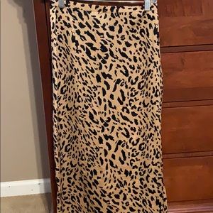 Cheetah print skirt